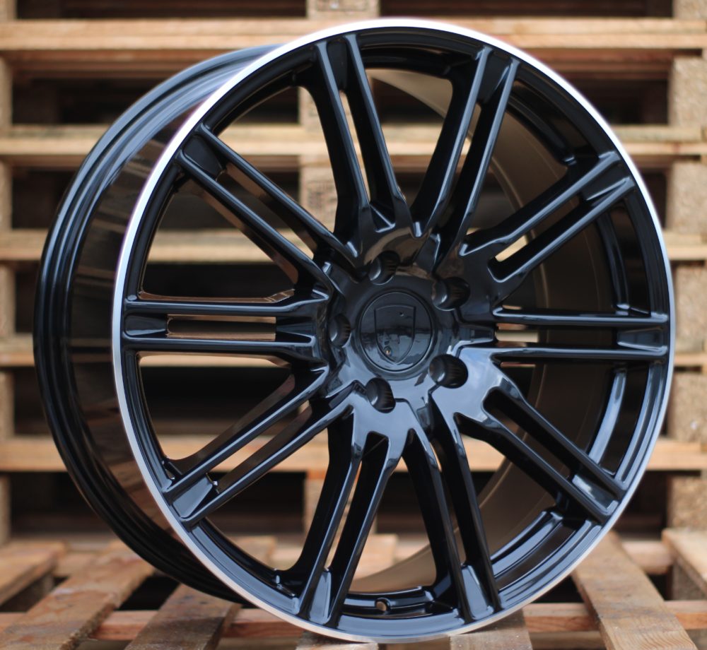 Porsche BY476  Melns ar pulētu malu R21 5X130 10J et50 71.6