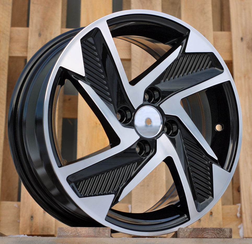 Hyundai Y1169  Melns ar pulētu virsmu R15 4X100 6J et48 54.1