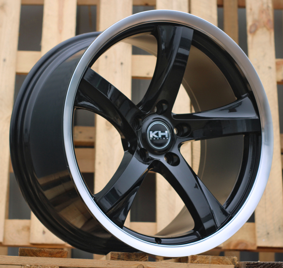 QC548  Melns ar pulētu malu R19 5X120 9.5J et35 74.1