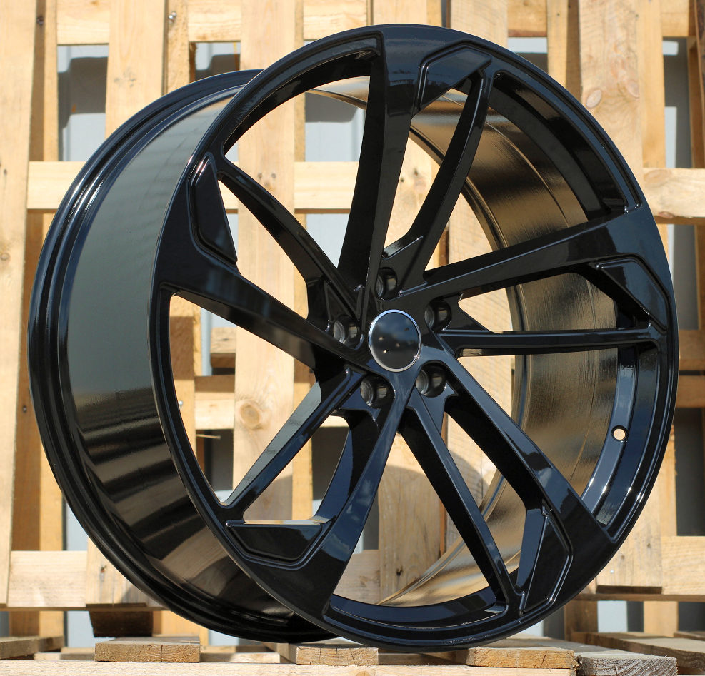 Audi XE139  Melns R22 5X112 9.5J et26 66.5
