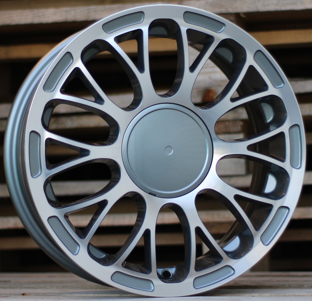Fiat LU392  Pelēks ar pulētu virsmu un pulverlaku R16 4X98 6.5J et35 58.1