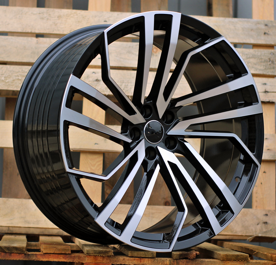 Audi B1618  Melns ar pulētu virsmu R18 5X112 8J et35 66.6