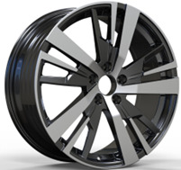 Peugeot YF0448  Melns ar pulētu virsmu R18 5X108 7.5J et49 65.1