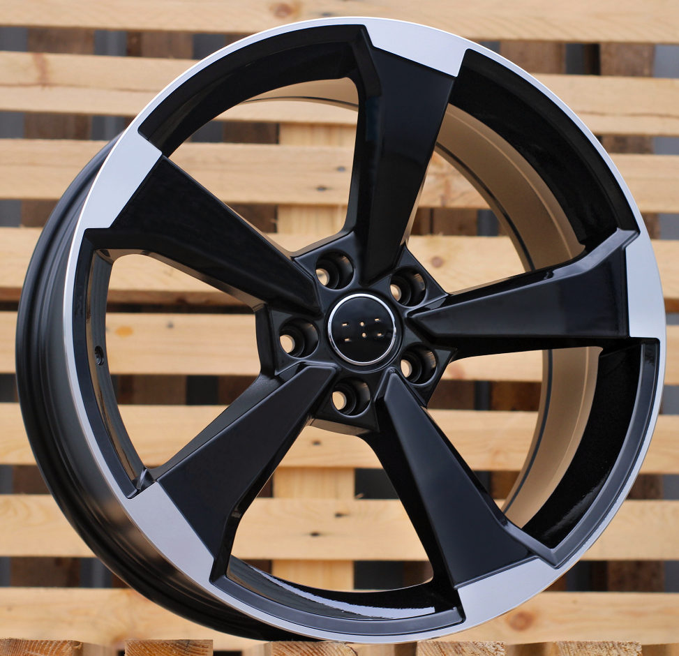 Audi XE351  Melns ar pulētu virsmu R18 5X112 8J et45 66.5