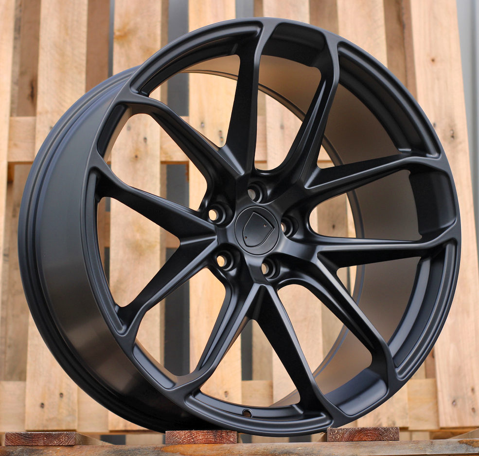 Porsche Y5985B  Melns pusmatēts R20 5X112 9J et26 66.5