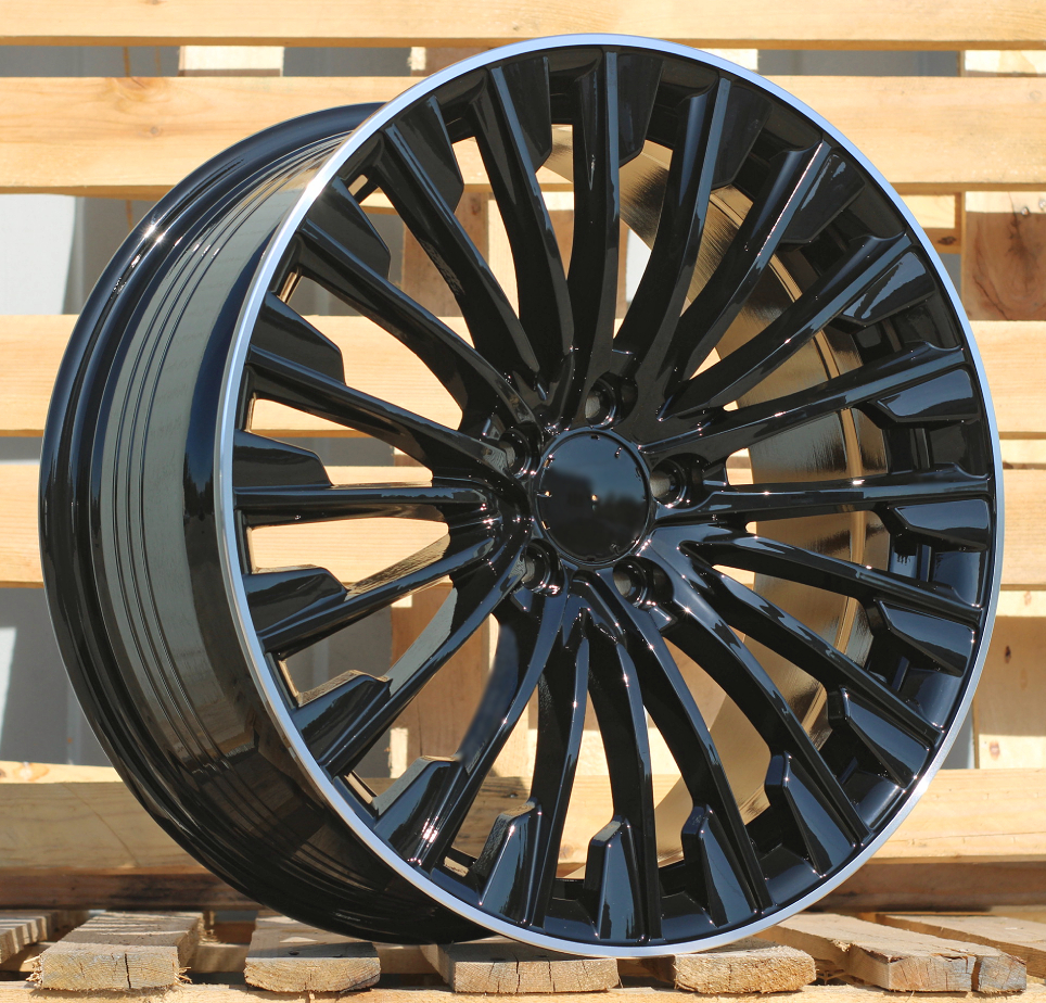 Mercedes FBX132  Melns ar pulētu malu R19 5X112 8.5J et40 66.5