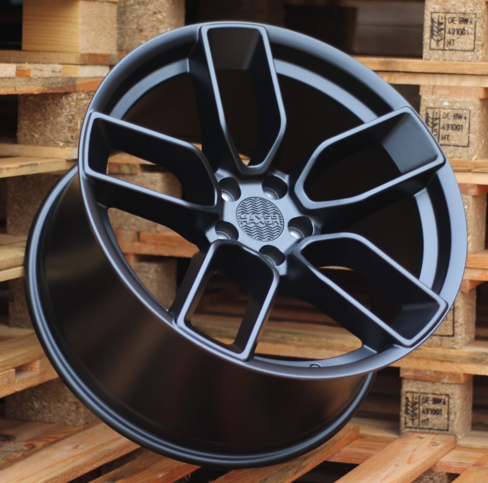 HX031  Melns pusmatēts R20 5X115 9J et20 71.5