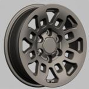 L1867  Melns matēts R22 6X139.7 9J et 106.1