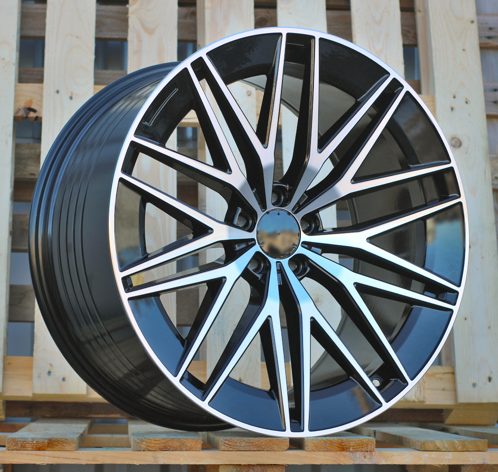 Mercedes FBX387  Melns ar pulētu virsmu R22 5X112 11.5J et53 66.6