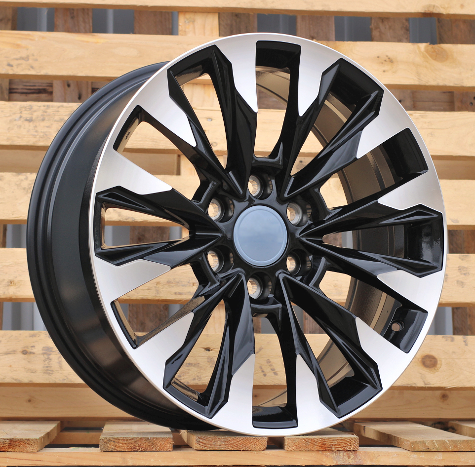Toyota Y0185  Melns ar pulētu virsmu R20 6X139.7 8.5J et25 106.1