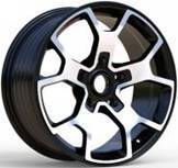 FBX372  Melns pusmatēts ar pulētu virsmu R18 5X127 8J et35 71.5