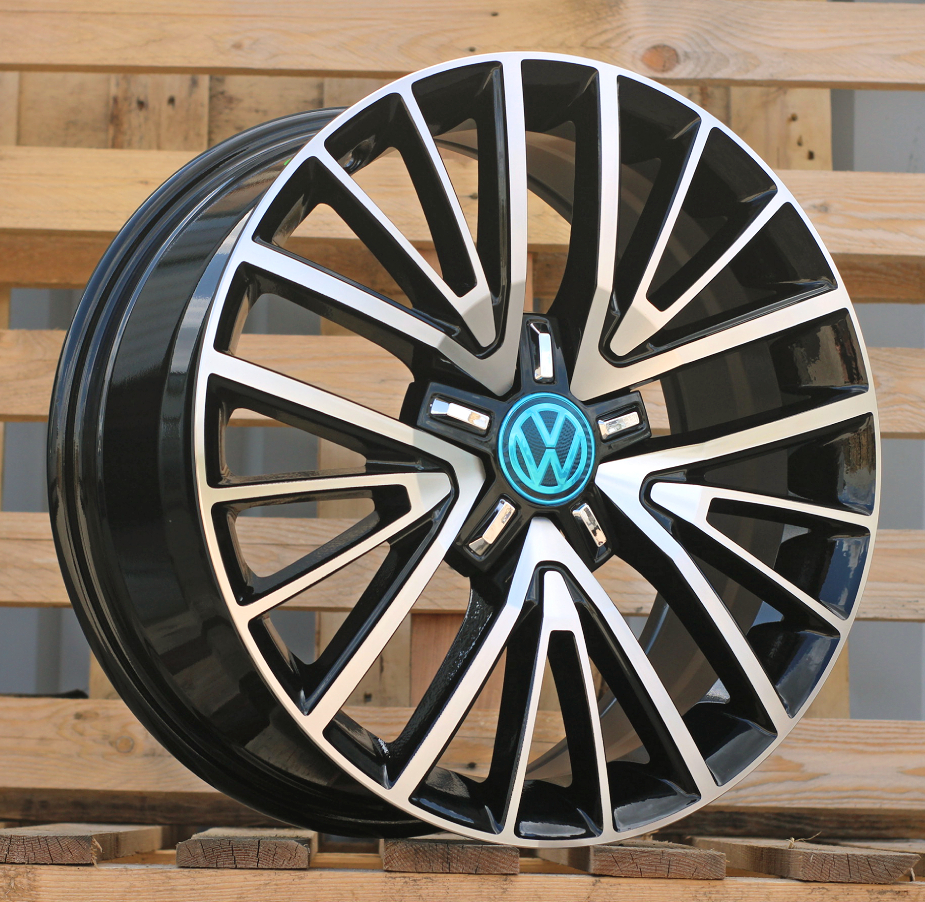 Volkswagen 7035  Melns ar pulētu virsmu R17 5X112 7.5J et50 57.1