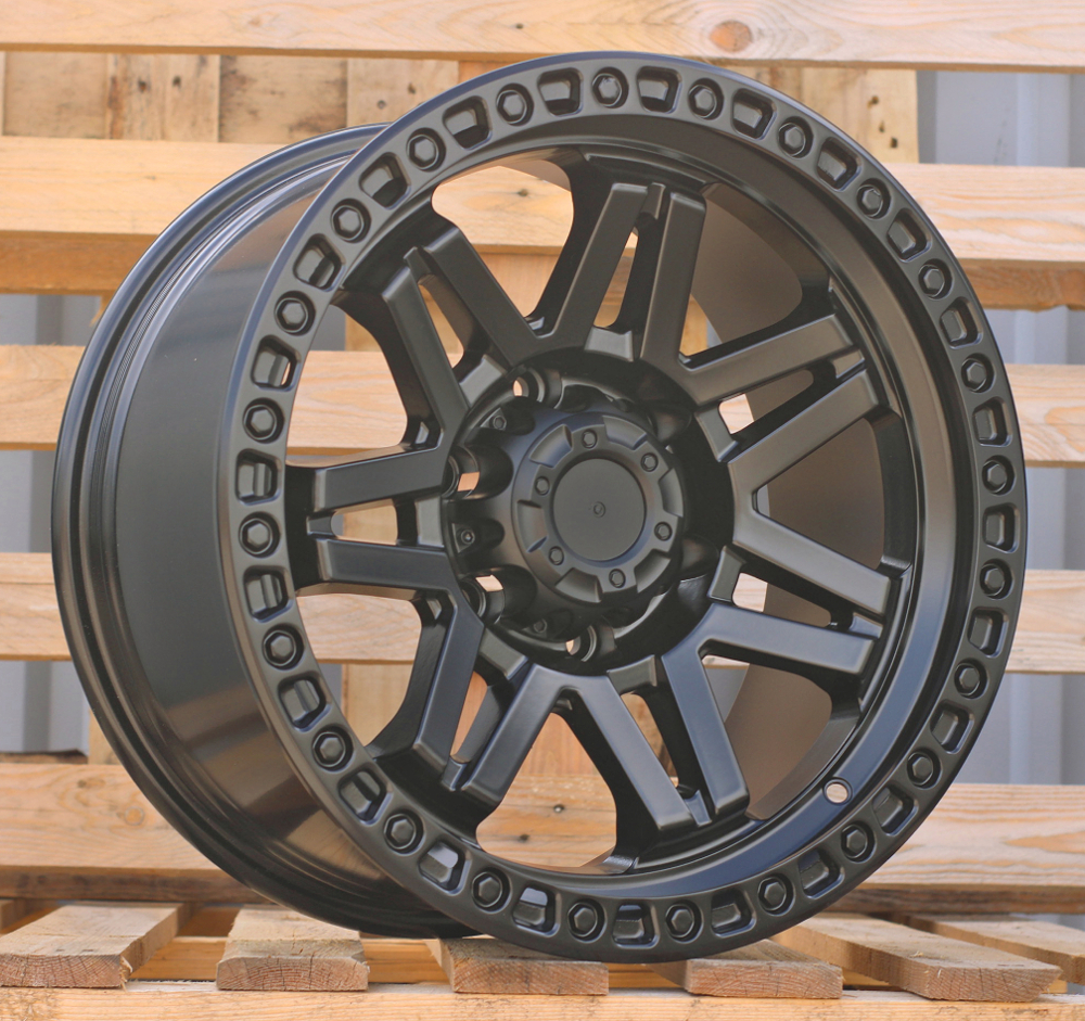 FBX053  Melns pusmatēts R17 6X139.7 9J et 110.1