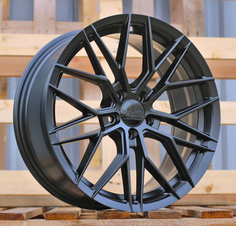 HX035  Melns pusmatēts R17 5X100 7.5J et40 67.1
