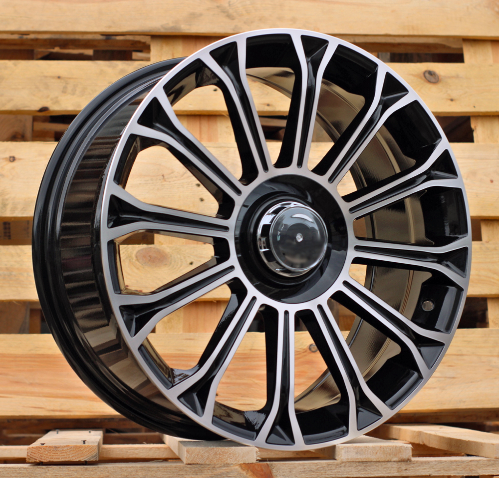 Mercedes FBX003  Melns ar pulētu virsmu R18 5X112 8J et35 66.6