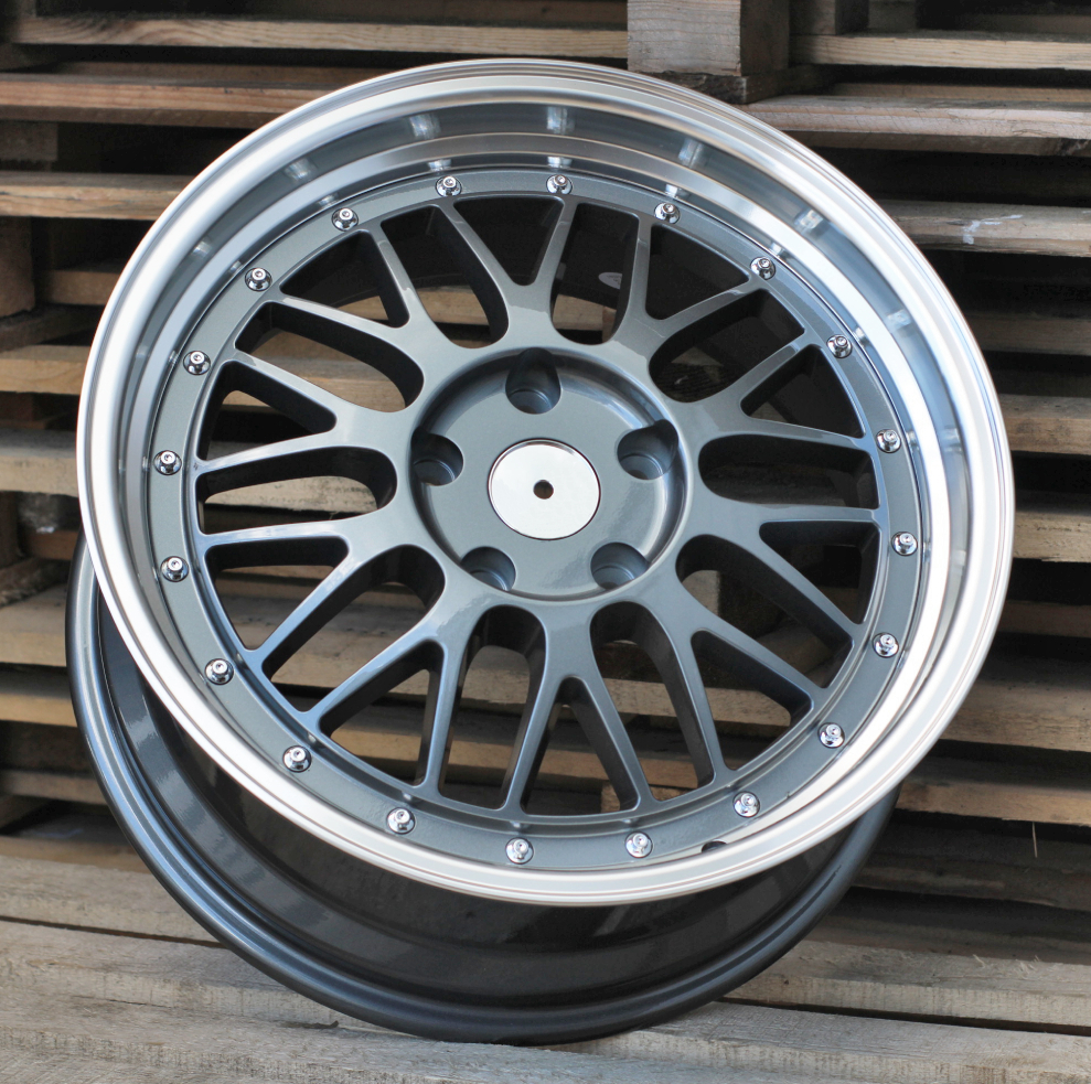 A1025  Pelēks Gunmetal ar pulētu malu R17 5X120 7.5J et34 72.6