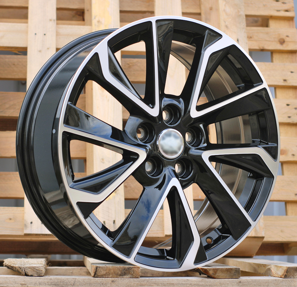 Toyota B5463  Melns ar pulētu virsmu R15 5X114.3 6.5J et40 60.1