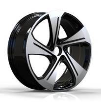 Audi YS1270  Melns ar pulētu virsmu R18 5X112 8J et46 57.1