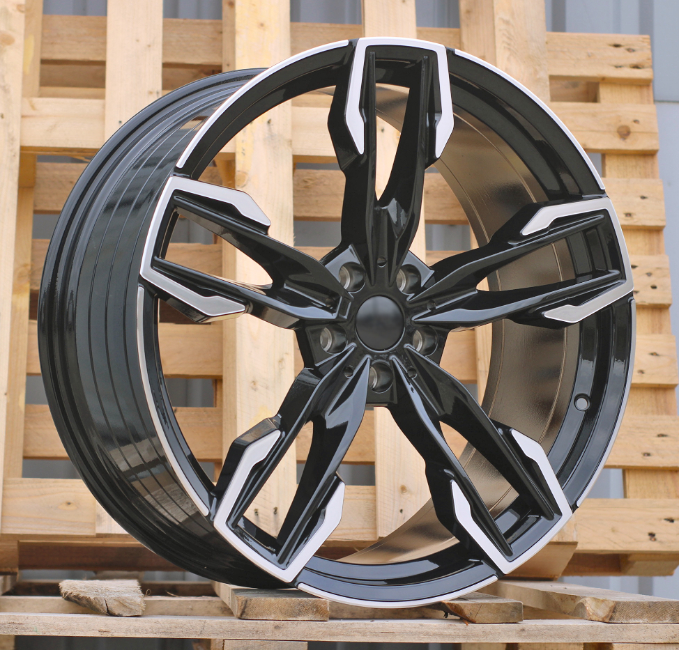 BMW YF5718  Melns ar pulētu virsmu R20 5X112 9.5J et43 66.6