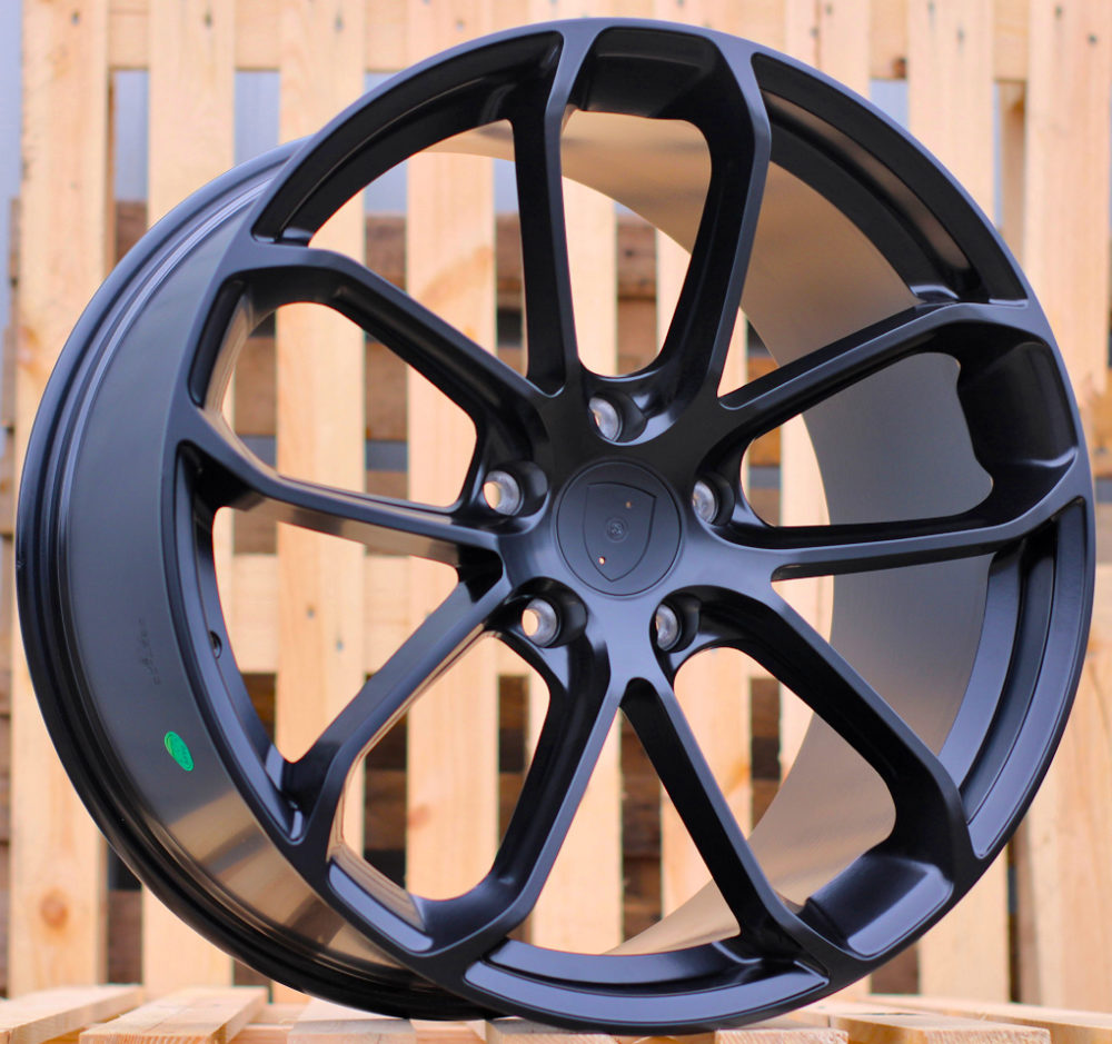 Porsche H5084  Melns pusmatēts R20 5X130 8.5J et50 71.6