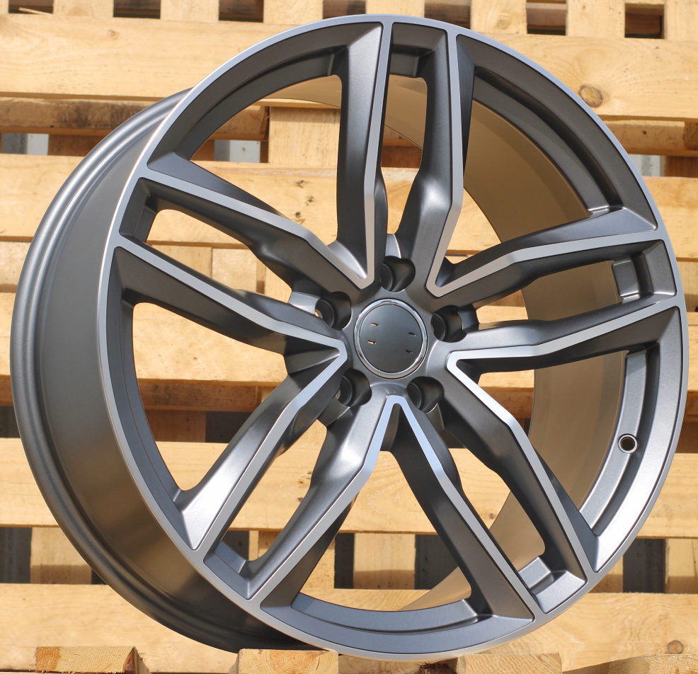 Audi BK690  Pelēks pusmatēts ar pulētu virsmu R20 5X112 9J et33 66.5
