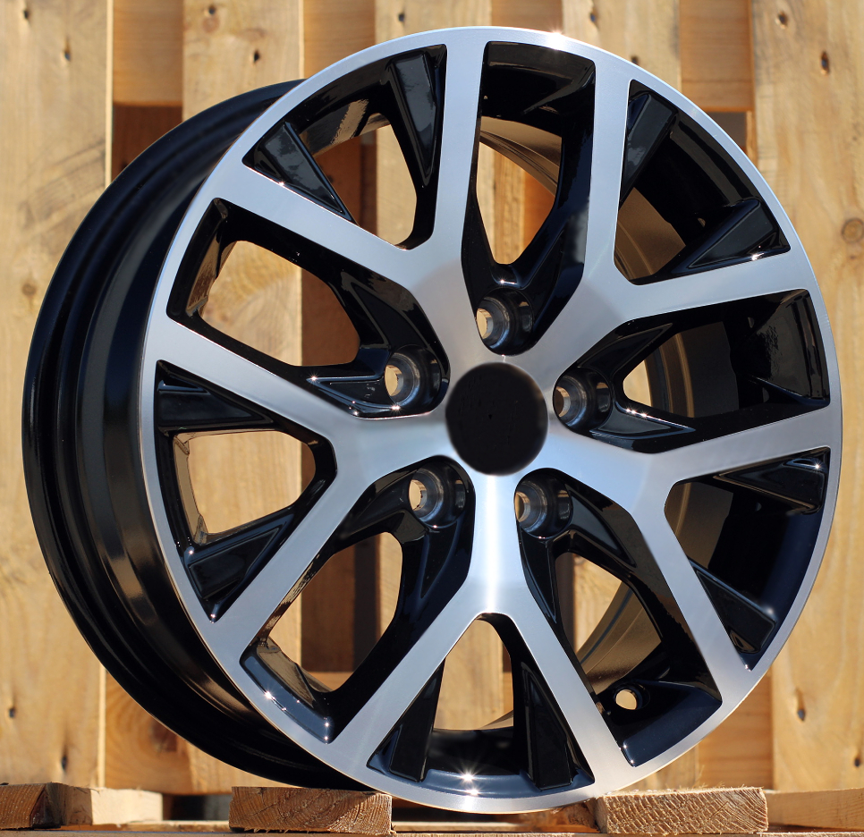 Volkswagen L1173  Melns ar pulētu virsmu R14 5X100 6J et38 57.1