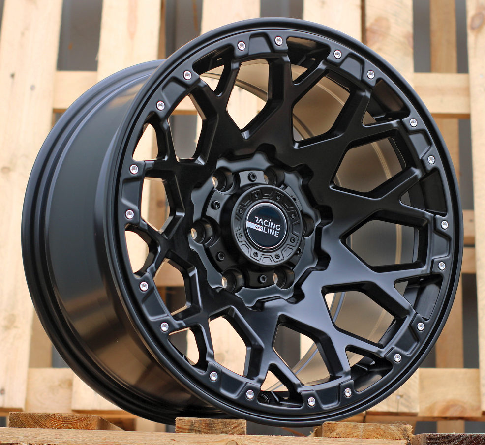 B1108  Melns pusmatēts R17 6X139.7 9J etM6 87.1