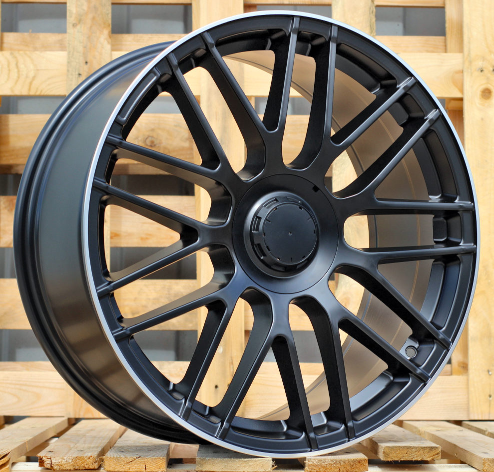 Mercedes B1268  Melns pusmatēts ar pulētu malu R18 5X112 8J et45 66.6