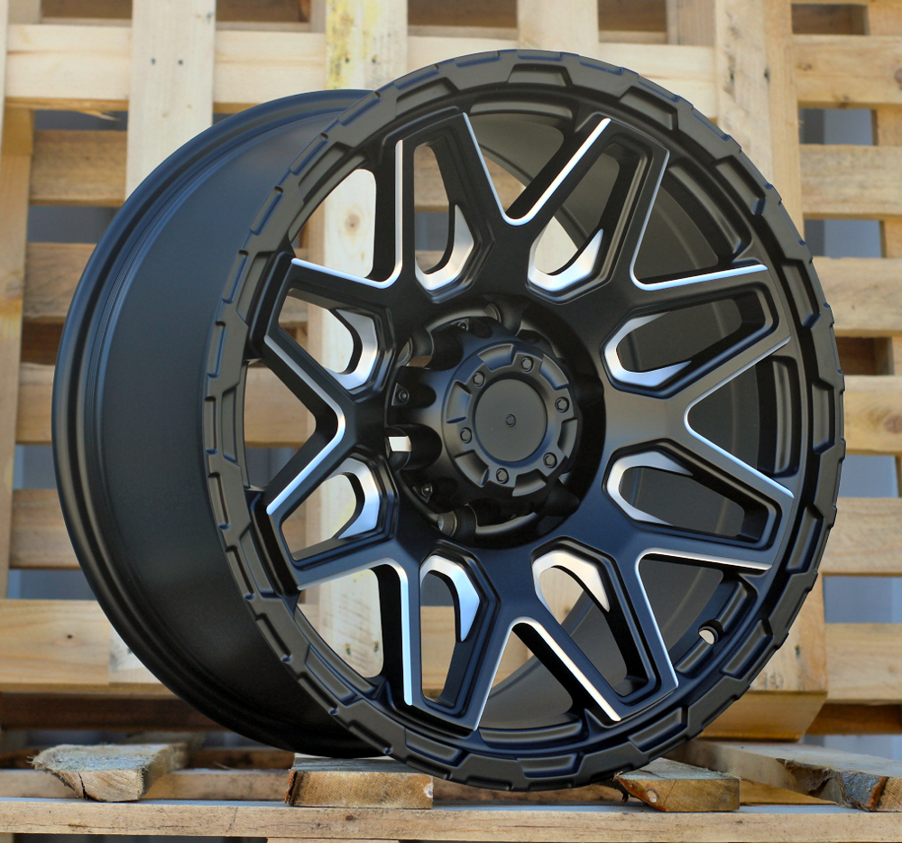 JT257  Melns ar pulētu virsmu R17 6X139.7 9J et 110.1