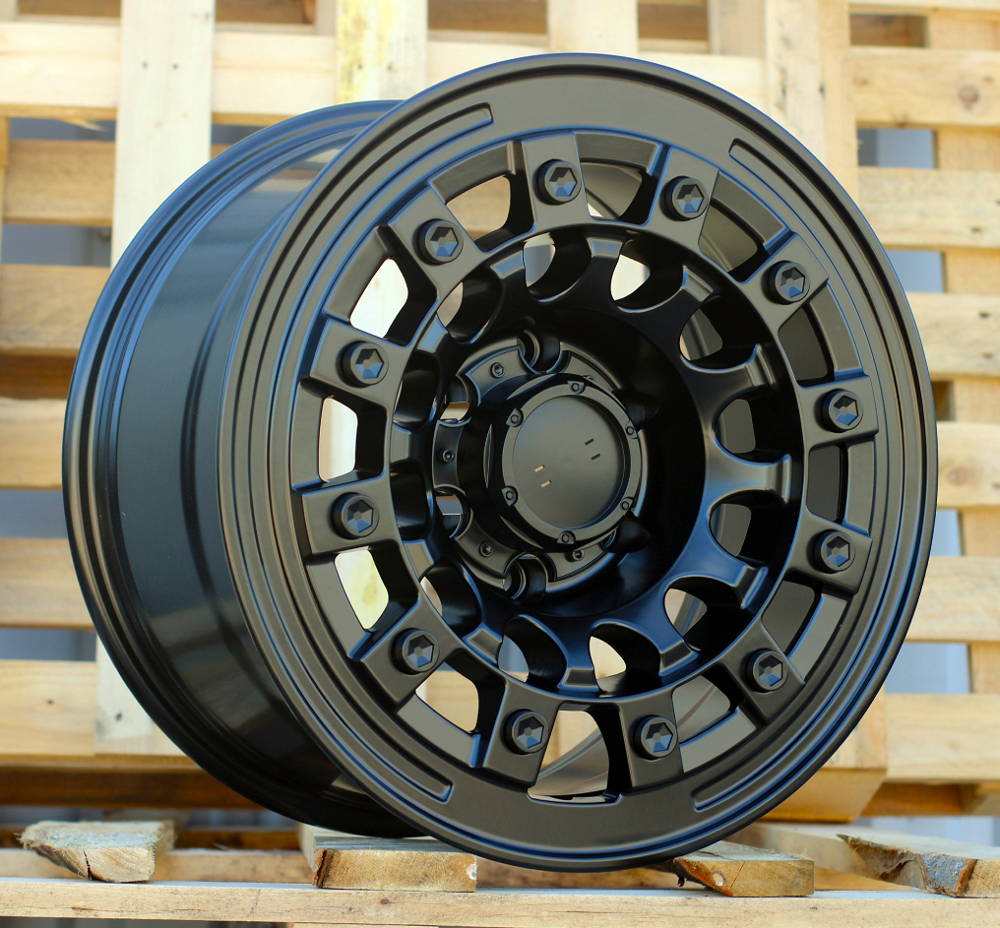JT258  Melns ar pulētu virsmu R17 6X139.7 9J et 110.1