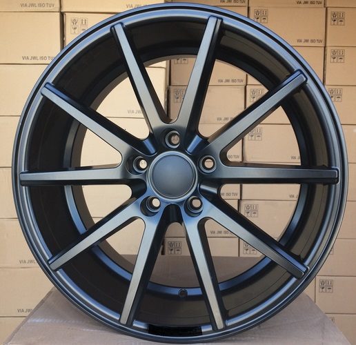 HX014  Melns pusmatēts R18 5X112 8J et35 66.5