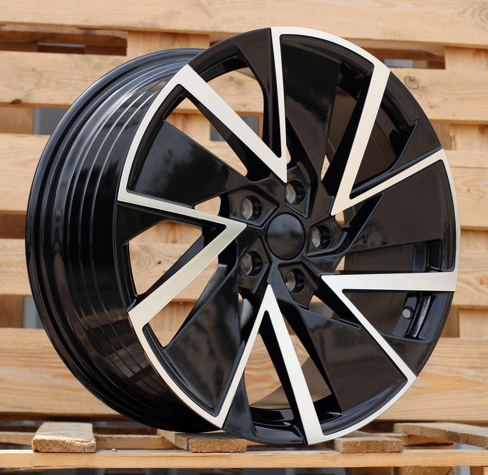 Skoda YF0445  Melns ar pulētu virsmu R18 5X112 8J et45 57.1
