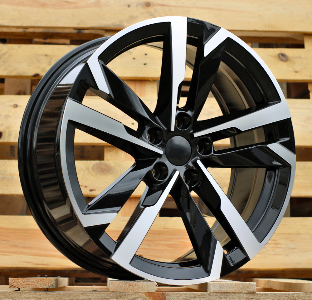 Skoda FBX254  Melns ar pulētu virsmu R18 5X100 7.5J et39 57.1
