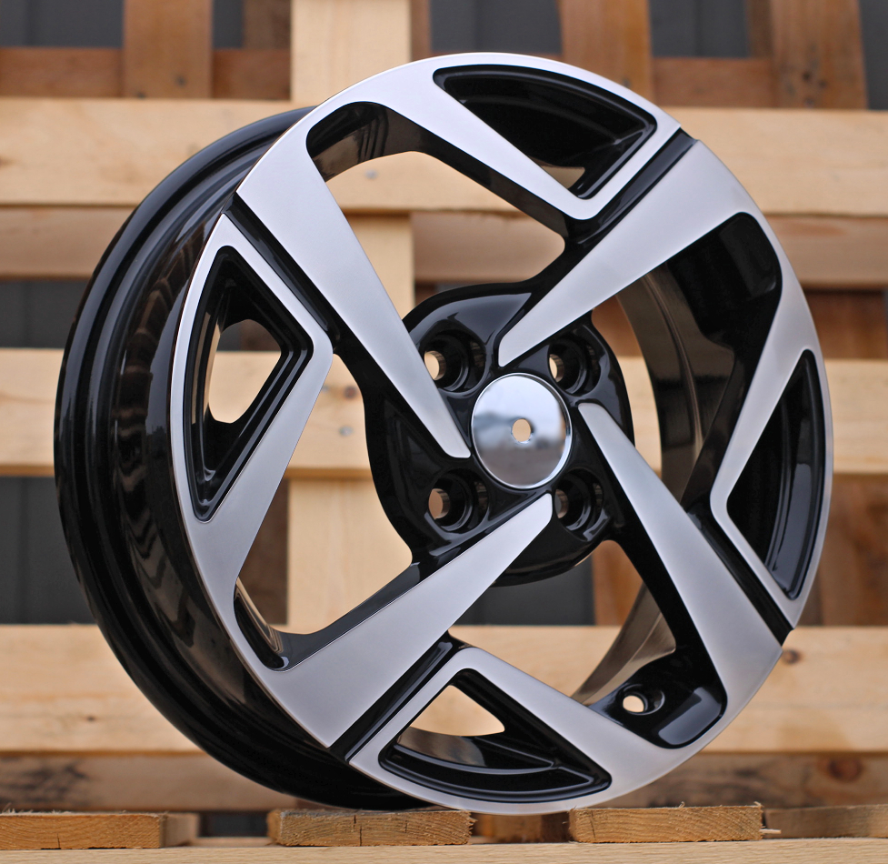 Hyundai Y1245  Melns ar pulētu virsmu R14 4X100 5J et41 54.1