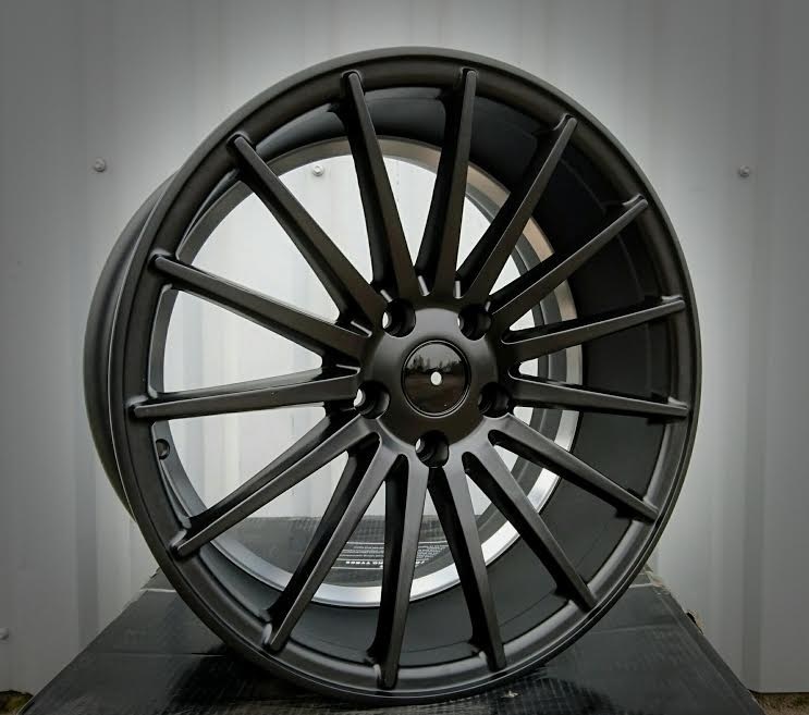 QC196  Melns pusmatēts R17 5X112 8J et40 66.5