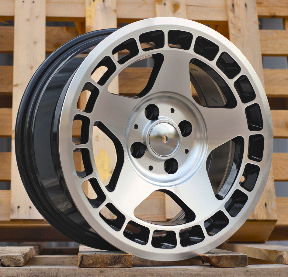 BK927  Melns ar pulētu virsmu R15 4X100 7J et24 57.1