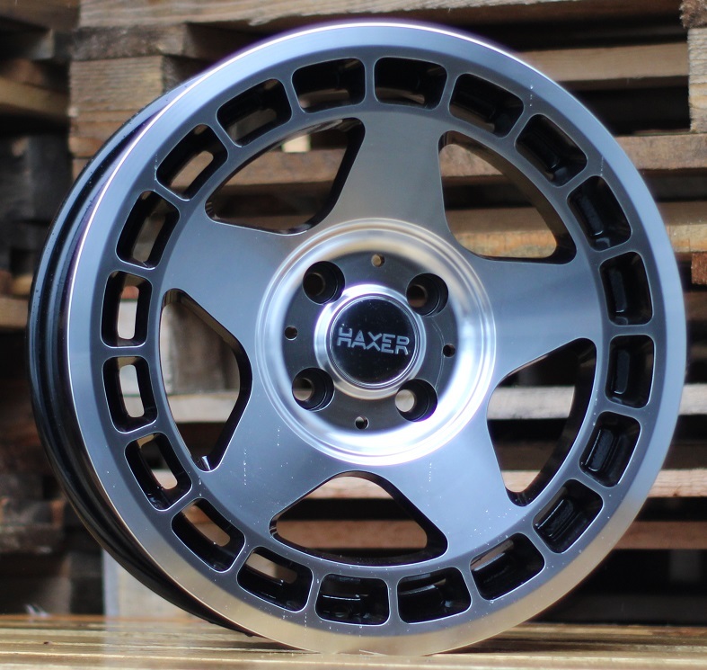 HX026  Melns ar pulētu virsmu R15 4X100 7J et25 73.1