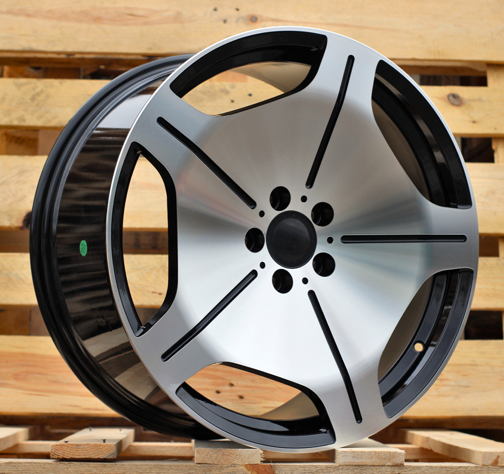 Mercedes FBX035  Melns ar pulētu virsmu R20 5X112 8.5J et36 66.6