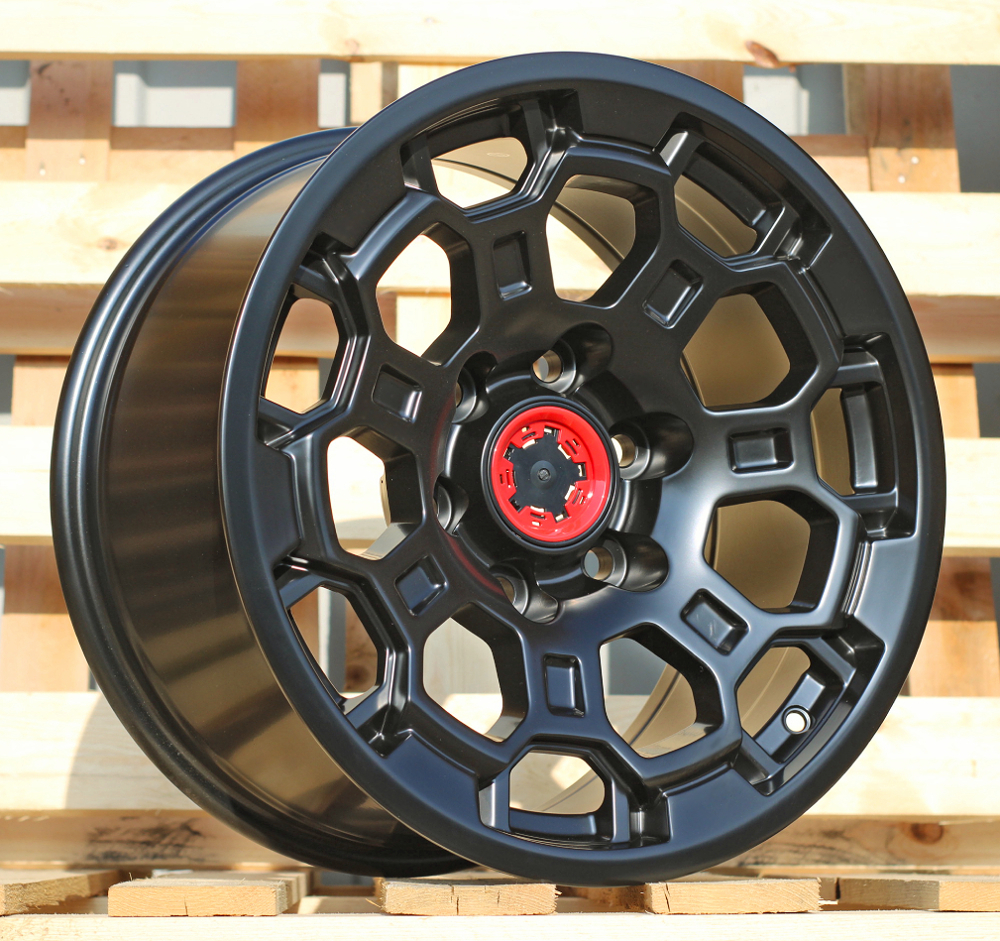 B1858  Melns matēts R17 6X139.7 9J et15 106.1
