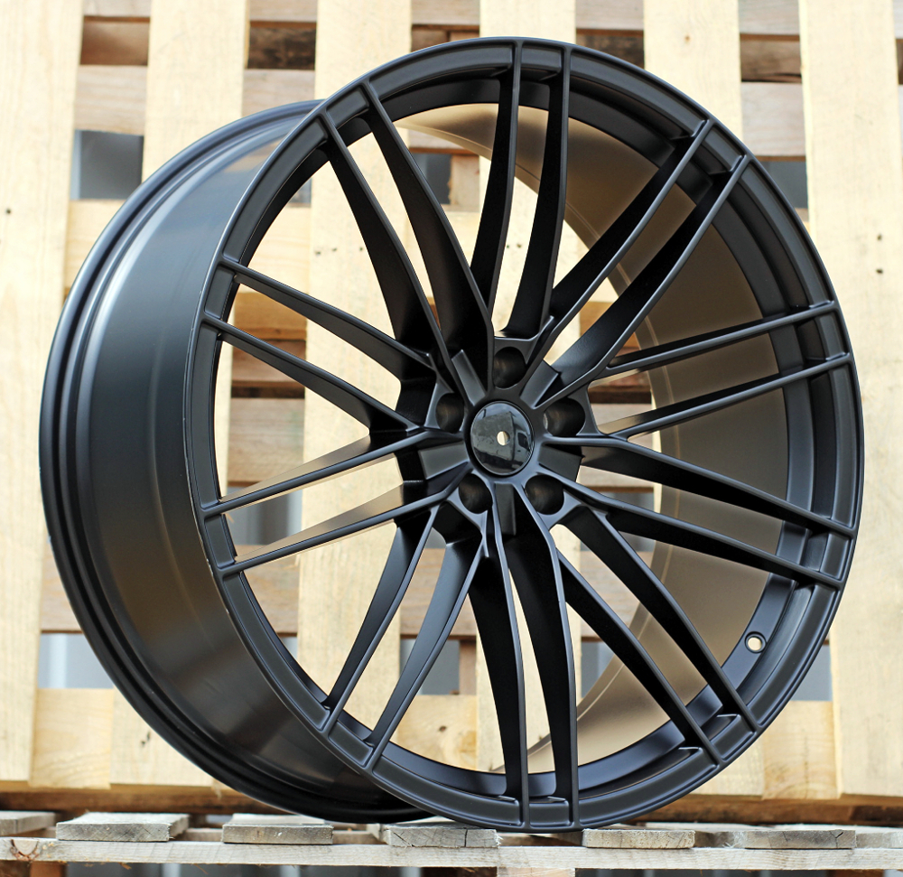 R23x10 5X112 ET 15 66.5 F1995 (IN417) Black Half Matt (BLHM) For AUD (M) (ABT Style)