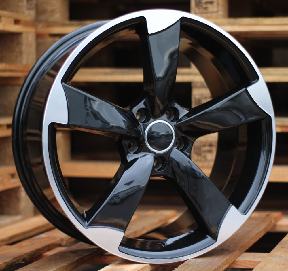Audi BK217  Melns ar pulētu virsmu R18 5X112 8J et45 66.5