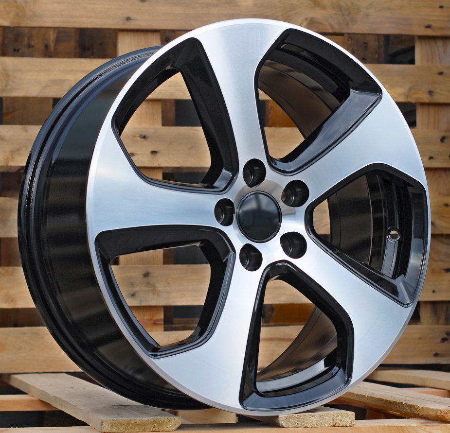 Volkswagen E1097  Melns ar pulētu virsmu R18 5X112 7.5J et49 57.1