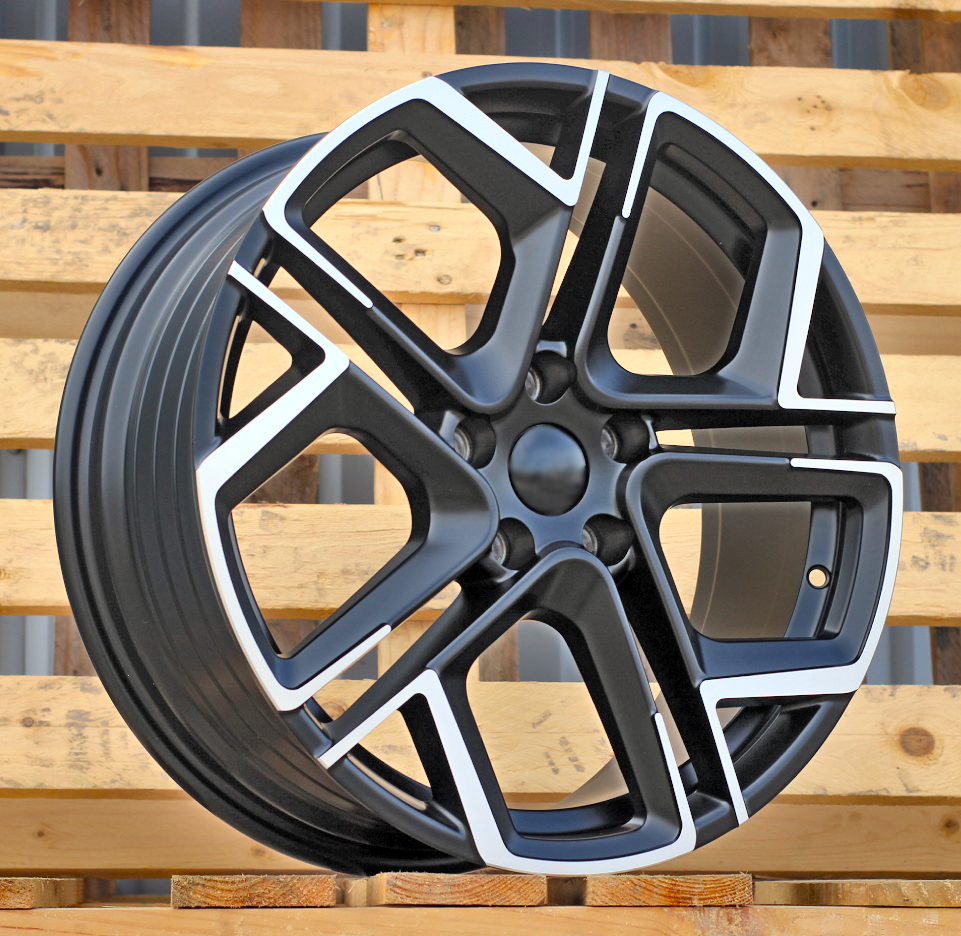 Volkswagen Y1243  Melns pusmatēts ar pulētu virsmu R18 5X112 7.5J et40 57.1