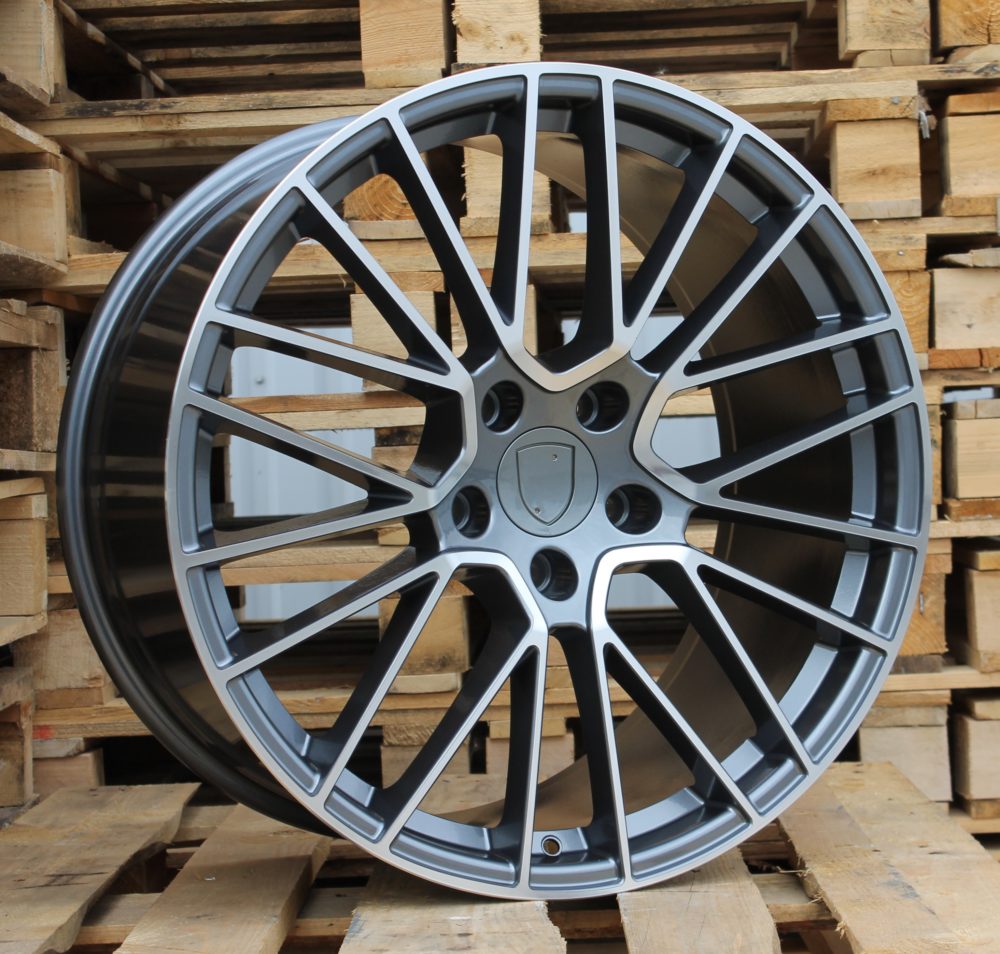 Porsche FE179  Pelēks ar pulētu virsmu un pulverlaku R20 5X130 10.5J et64 71.6