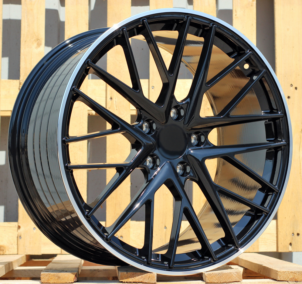 Porsche B5541  Melns ar pulētu malu R21 5X130 9.5J et71 71.6