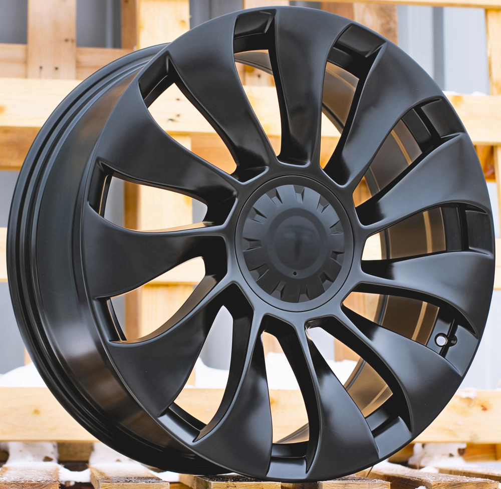 R20x9  5X114.3  ET  34  64.1  YS214  (IN0352)  Czarny Half Matowy (BLHM)  Do Tesla  (M+Z6)  (HYBRID KUTEJ (Model 3))