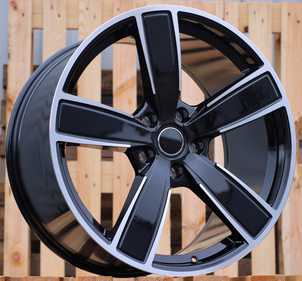Porsche H5082  Melns ar pulētu virsmu R22 5X130 9.5J et46 71.6