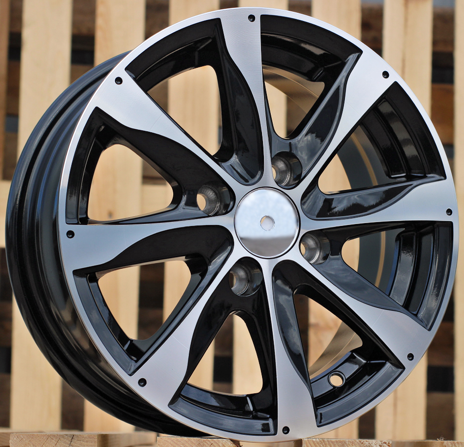 XF184  Melns ar pulētu virsmu R13 4X100 5.5J et38 67.1