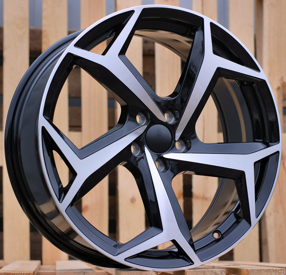 Volkswagen B5340  Melns ar pulētu virsmu R18 5X100 7.5J et41 57.1