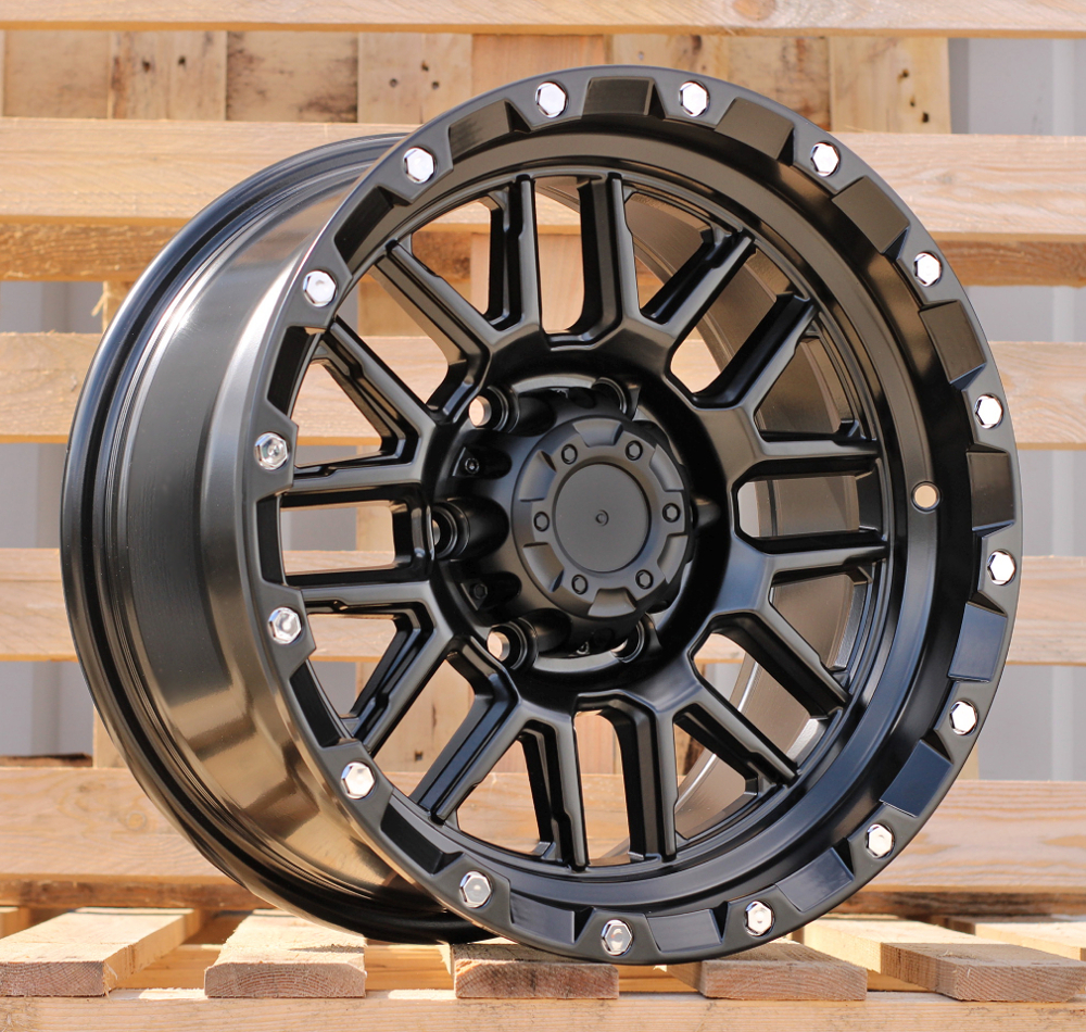 JT148  Melns matēts R16 6X139.7 8J et 110.1